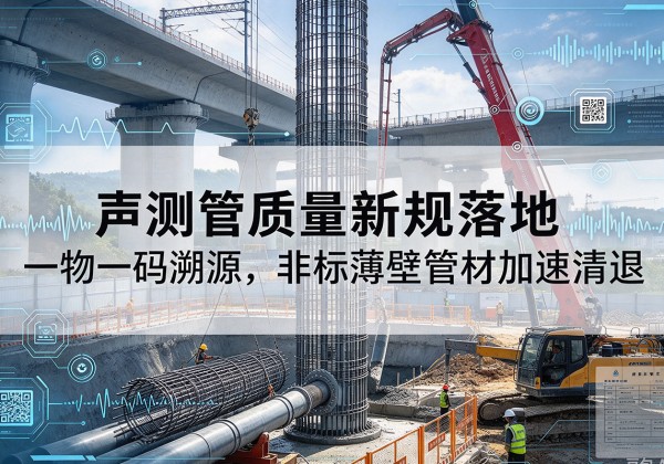 田家庵声测管质量新规落地，一物一码溯源，非标薄壁管材加速清退